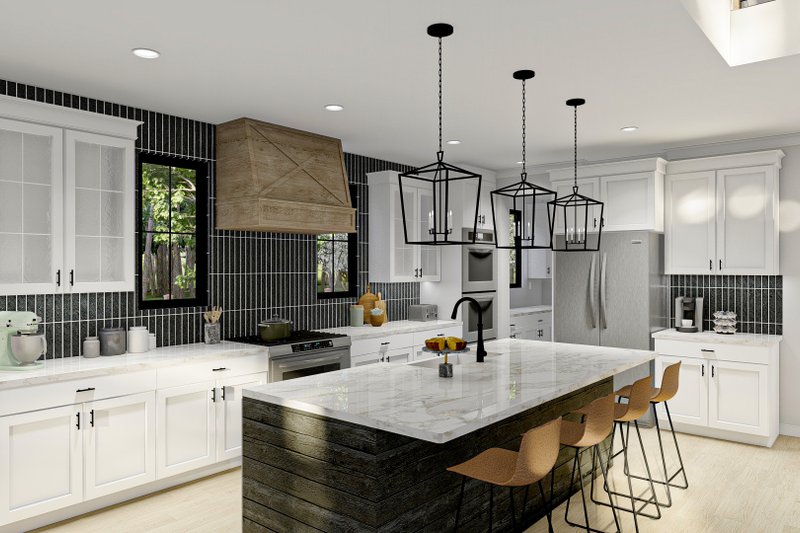 Architectural House Design - Interior - Kitchen for Modern House Plan #455-284 - 4 bed, 3.5 bath