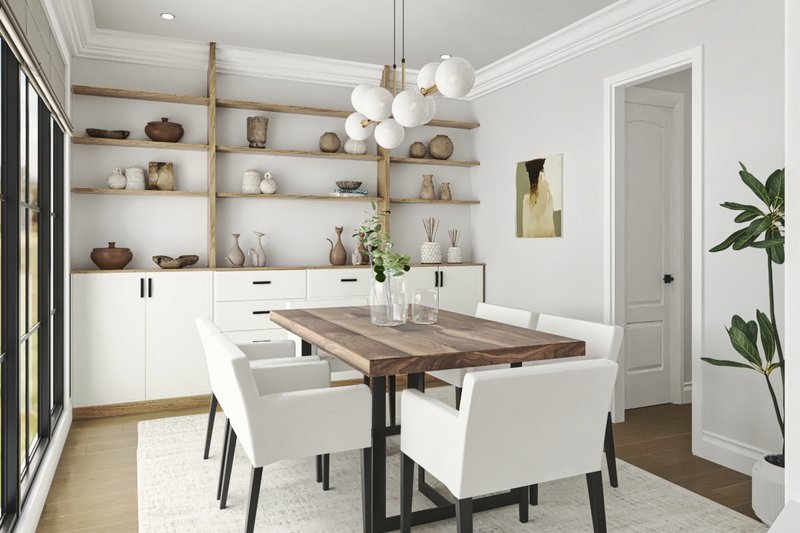 Home Plan - Interior - Dining Room for Craftsman House Plan #54-711 - 3 bed, 2 bath
