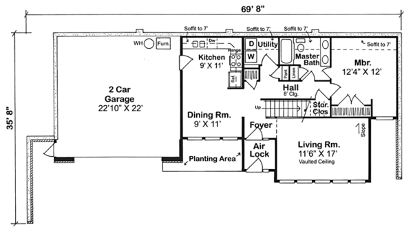 Ranch Floor Plan - Main Floor Plan #312-769