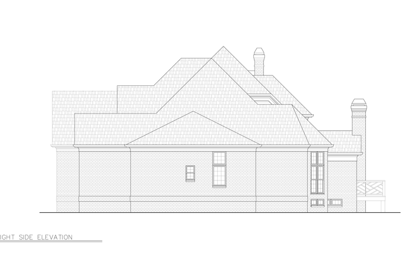 Dream House Plan - Exterior - Other Elevation 2 for European House Plan #119-349 - 4 bed, 3 bath