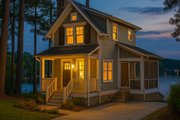 Cottage Style House Plan - 5 Beds 4 Baths 2300 Sq/Ft Plan #928-370 Exterior 