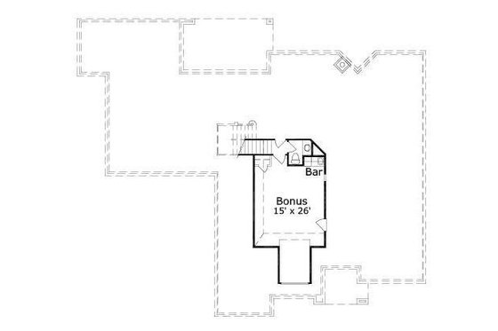 Floor Plan - Upper Floor for European House Plan #411-508 - 4 bed, 3.5 bath