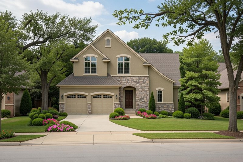 Dream House Plan - Exterior - Front Elevation 4 for European House Plan #20-1406 - 3 bed, 2.5 bath
