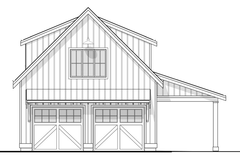 Dream House Plan - Exterior - Front Elevation 5 for Farmhouse House Plan #1114-10 - 2 bed, 1 bath