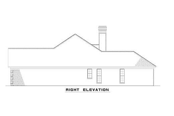 Traditional style home with European accents, elevation