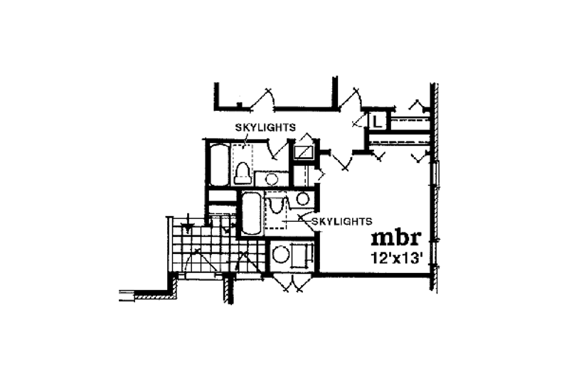 Dream House Plan - Floor Plan - Other Floor for European House Plan #47-376 - 3 bed, 2 bath