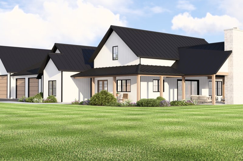 House Plan Design - Exterior - Other Elevation 2 for Barndominium House Plan #1064-430 - 3 bed, 2.5 bath