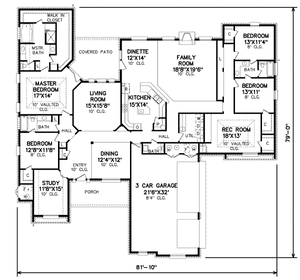 Traditional Floor Plan - Main Floor Plan #65-457