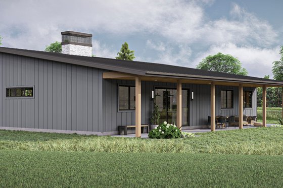 Exterior - Other Elevation for Modern House Plan #455-470 - 3 bed, 2.5 bath