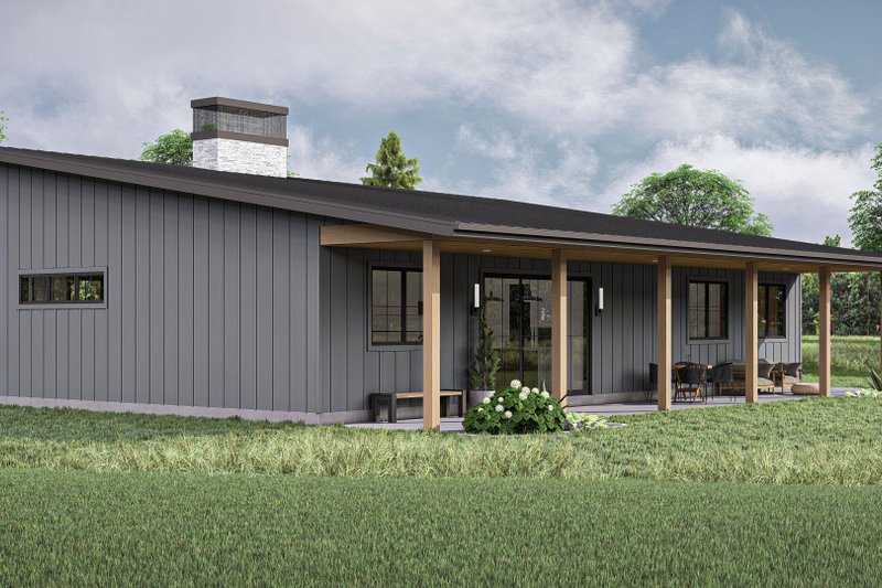 House Blueprint - Exterior - Other Elevation for Modern House Plan #455-470 - 3 bed, 2.5 bath