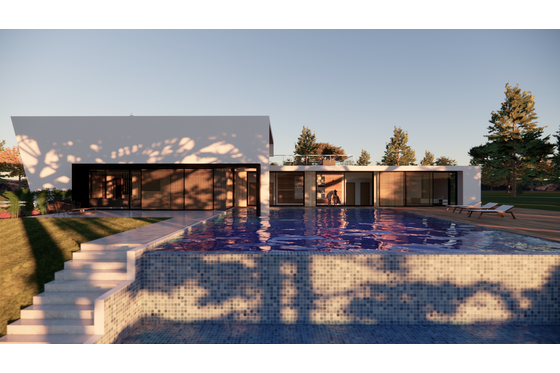 Exterior - Front Elevation for Modern House Plan #473-1 - 3 bed, 2.5 bath