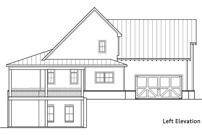 Dream House Plan - Exterior - Other Elevation 2 for Farmhouse House Plan #119-436 - 3 bed, 2.5 bath