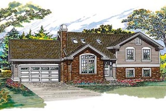 Exterior - Front Elevation for Traditional House Plan #47-343 - 3 bed, 2 bath