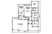 Traditional Style House Plan - 3 Beds 2 Baths 1755 Sq/Ft Plan #20-1772 Floor 