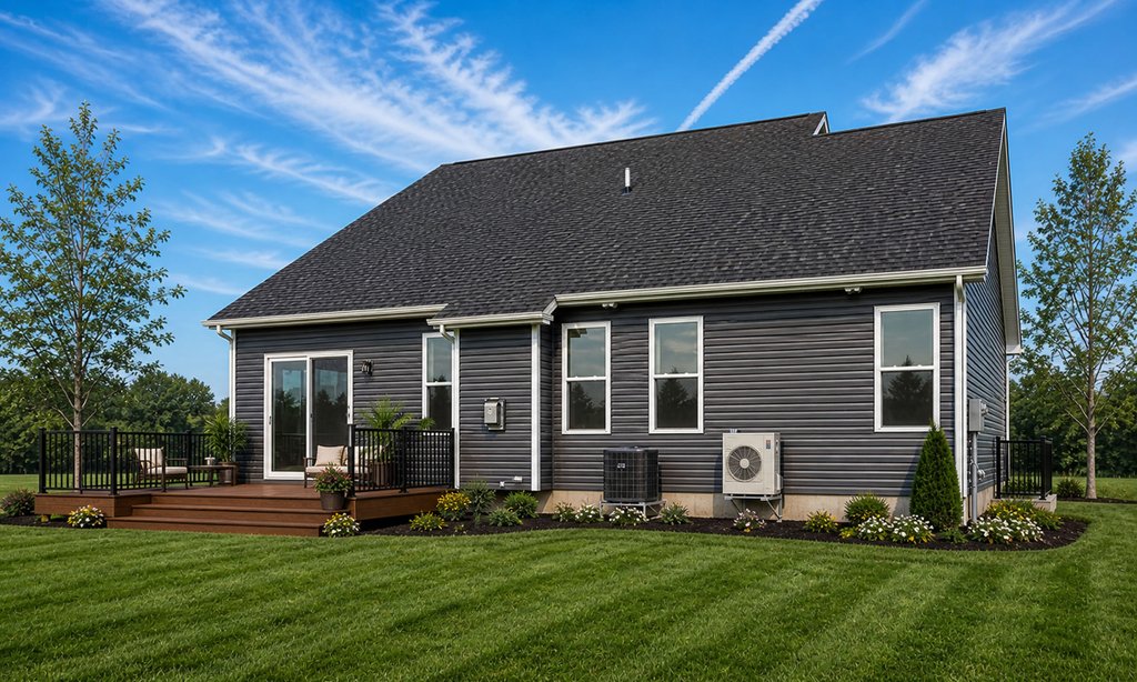 Exterior - Rear Elevation for Craftsman House Plan #20-2154 - 3 bed, 2.5 bath