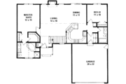 Ranch Style House Plan - 2 Beds 2 Baths 1218 Sq/Ft Plan #58-161 