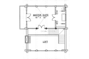 Log Style House Plan - 3 Beds 3 Baths 2057 Sq/Ft Plan #117-406 