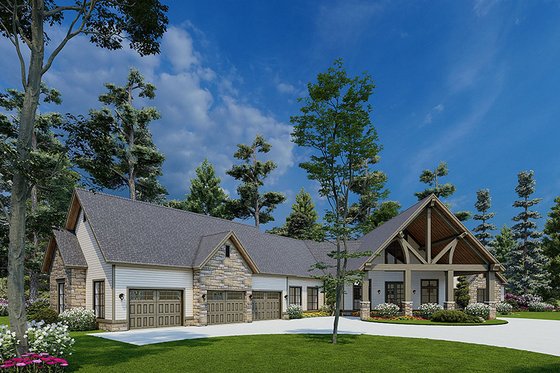 Exterior - Other Elevation for Craftsman House Plan #17-2500 - 3 bed, 4 bath