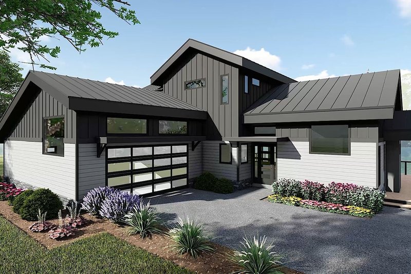 Architectural House Design - Exterior - Other Elevation 4 for Contemporary House Plan #932-1273 - 4 bed, 3 bath