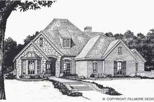 Colonial Exterior - Front Elevation Plan #310-850