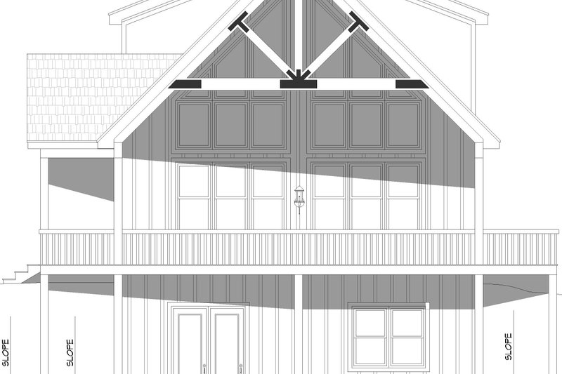 House Design - Exterior - Other Elevation 1 for Country House Plan #932-1096 - 3 bed, 2.5 bath