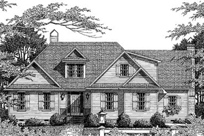 Dream House Plan - Traditional Exterior - Front Elevation Plan #41-151