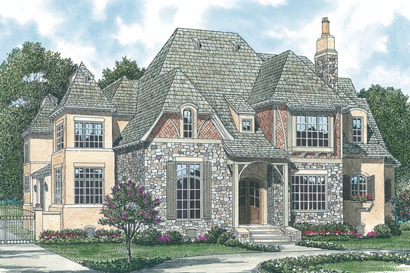 Dream House Plan - Photo 7 for European House Plan #453-25 - 5 bed, 5.5 bath