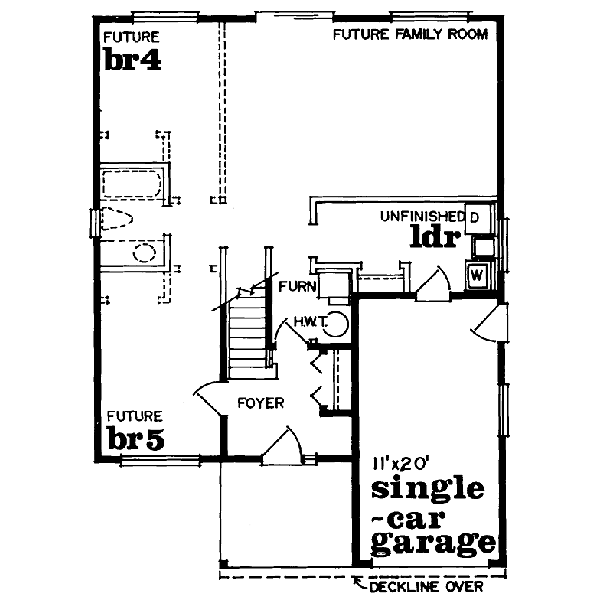 Traditional Floor Plan - Main Floor Plan #47-143