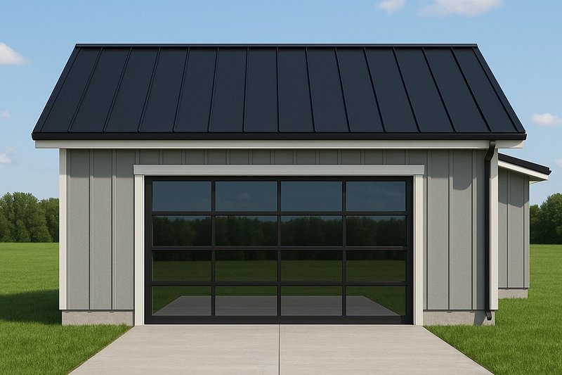House Blueprint - Exterior - Other Elevation 1 for Modern House Plan #112-297 - 1 bed, 1 bath