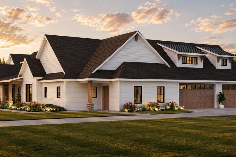 Architectural House Design - Exterior - Other Elevation 3 for Farmhouse House Plan #1064-508 - 3 bed, 2.5 bath