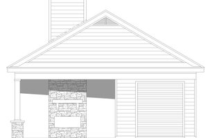 Exterior - Other Elevation 1 for Traditional House Plan #932-610, 0 bath