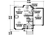 Traditional Style House Plan - 3 Beds 1 Baths 1591 Sq/Ft Plan #25-4483 