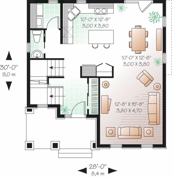 House Plan Design - Traditional Floor Plan - Main Floor Plan #23-737