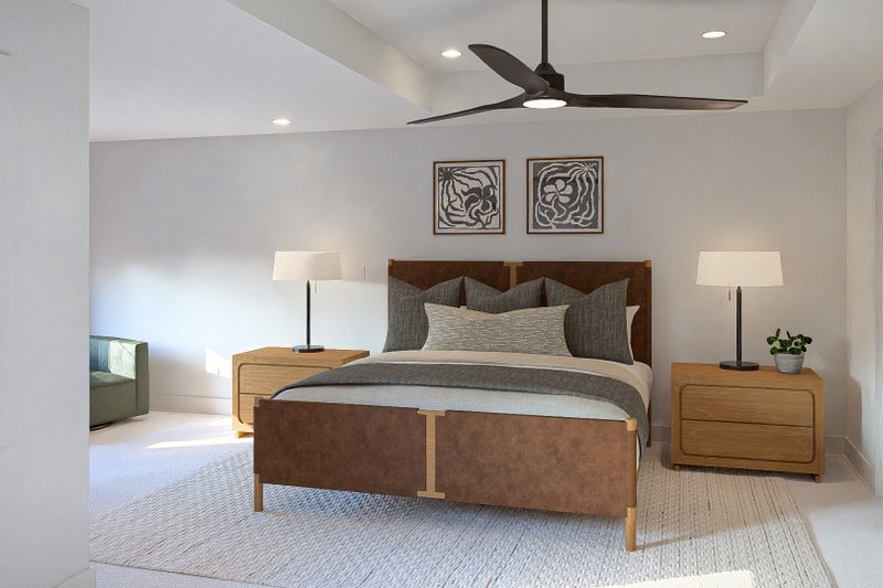Dream House Plan - Interior - Master Bedroom for Farmhouse House Plan #455-781 - 3 bed, 3 bath