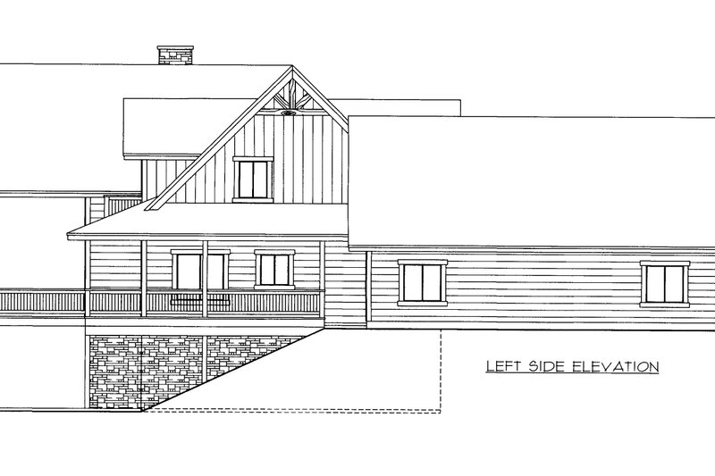 Home Plan - Exterior - Other Elevation for Craftsman House Plan #117-971 - 4 bed, 2.5 bath