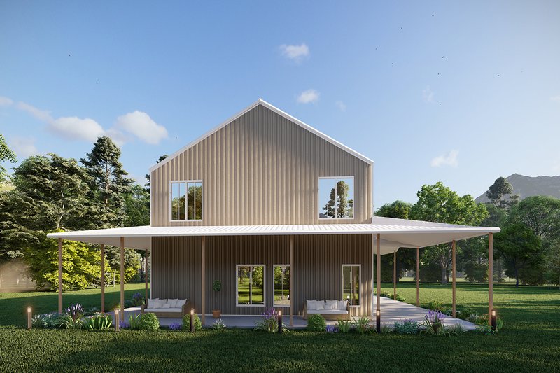 Home Plan - Exterior - Other Elevation 1 for Barndominium House Plan #1107-26 - 5 bed, 4 bath