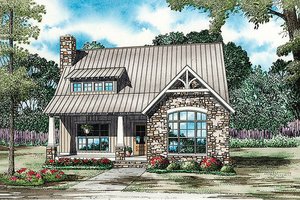 Home Plan - Bungalow Exterior - Front Elevation Plan #17-2481