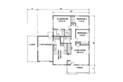 Craftsman Style House Plan - 3 Beds 2 Baths 1064 Sq/Ft Plan #116-163 