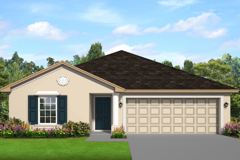Architectural House Design - Ranch Exterior - Front Elevation Plan #1058-209
