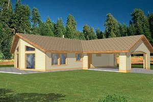Ranch Exterior - Front Elevation Plan #117-528