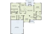European Style House Plan - 3 Beds 2 Baths 1629 Sq/Ft Plan #17-2378 