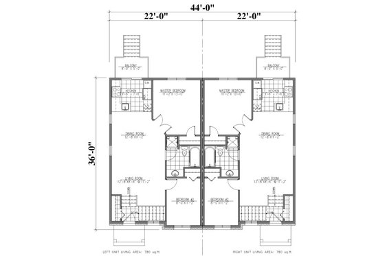Floor Plan - Main Floor for Colonial House Plan #138-353 - 4 bed, 2 bath