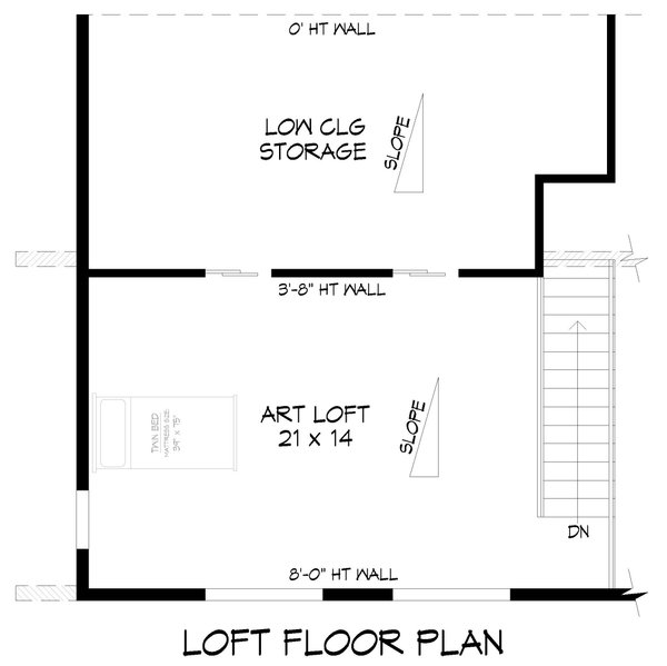 House Blueprint - Contemporary Floor Plan - Upper Floor Plan #932-1314