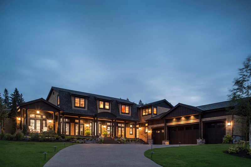 Architectural House Design - Colonial Style Home, Front elevation photo