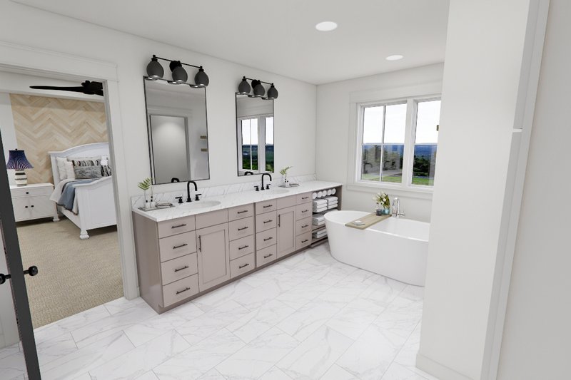 Dream House Plan - Interior - Master Bathroom for Craftsman House Plan #51-1267 - 4 bed, 3.5 bath