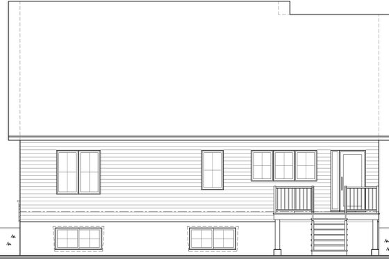 Exterior - Rear Elevation for Farmhouse House Plan #23-2746 - 4 bed, 2.5 bath