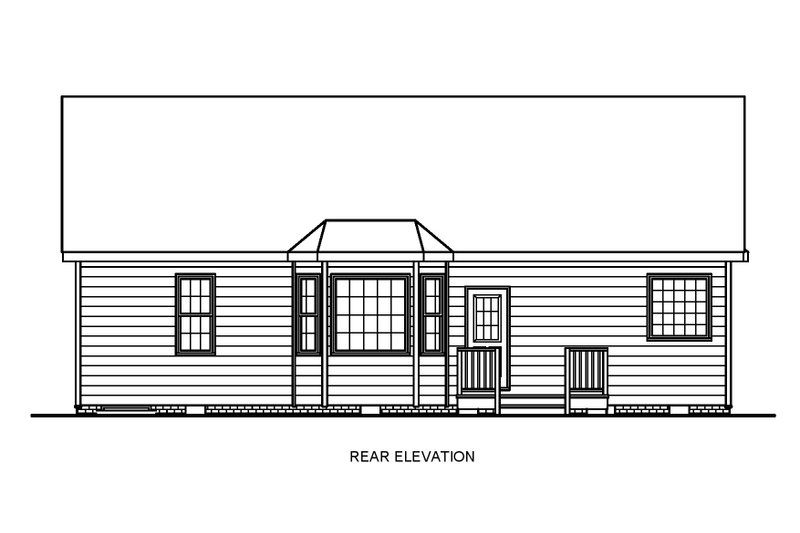 Home Plan - Exterior - Other Elevation for Traditional House Plan #54-626 - 3 bed, 2 bath