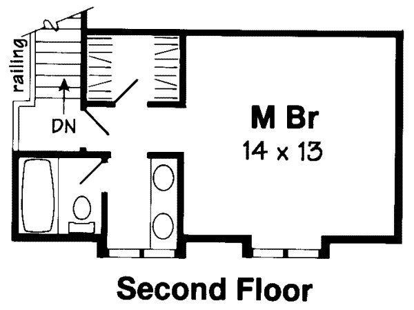 Country Floor Plan - Upper Floor Plan #312-546