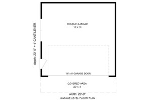 Floor Plan - Main Floor for Country House Plan #932-233, 0 bath