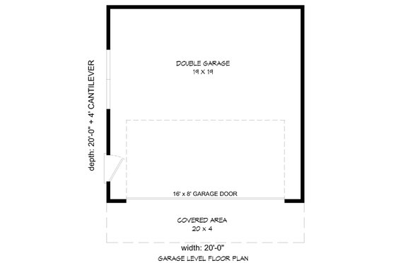 Floor Plan - Main Floor for Country House Plan #932-233, 0 bath